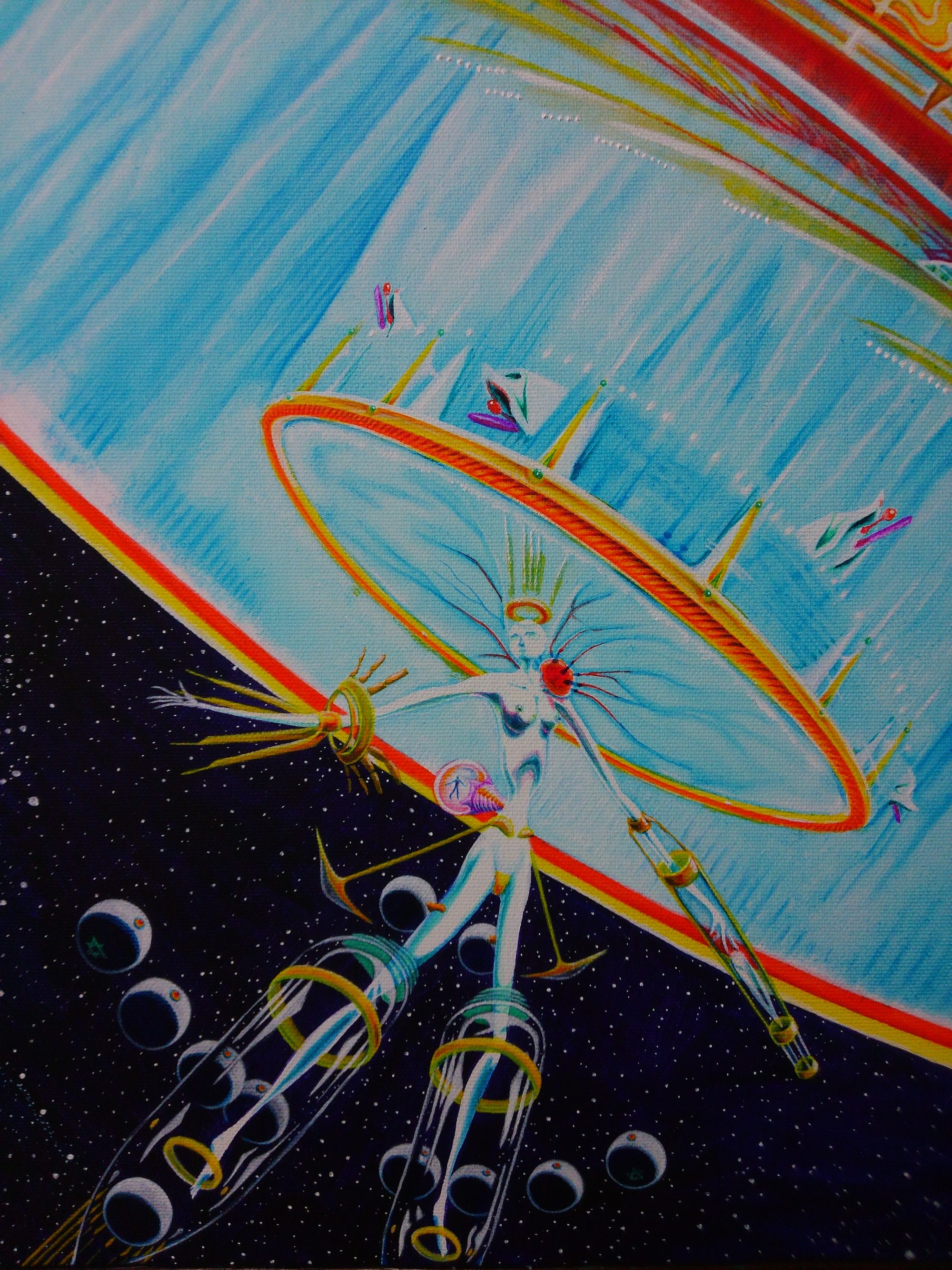 《Version of add details》The seven-year-old star's Clone-weapons Dark-matter attractive-repulsive-force forced oscillation field generating ring equipped form zoom 4