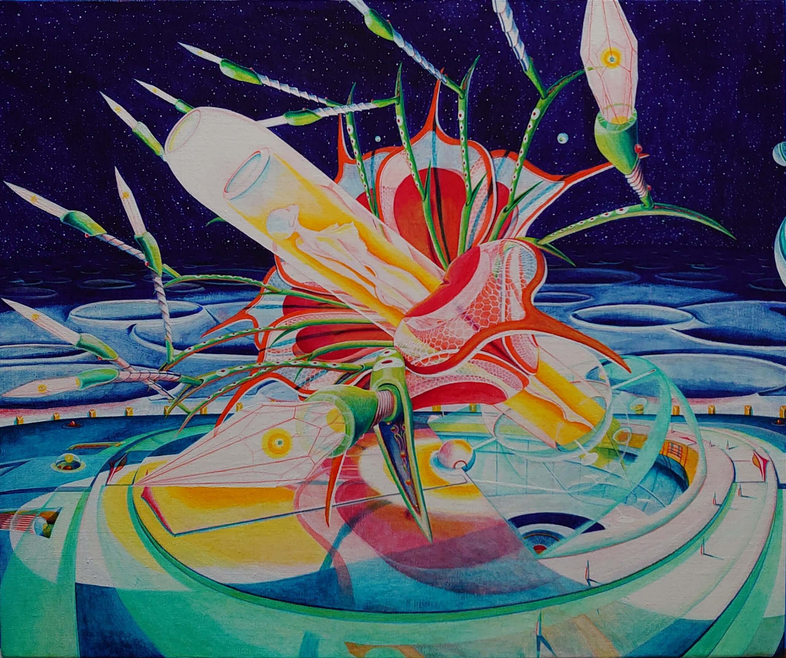 スパイダーローズー機械種族と戦う大天使ー